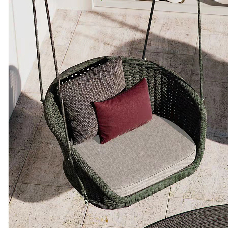 Outdoor rattan hanging basket swing chair balcony hanging chair leisure household hammock rattan chair garden swing