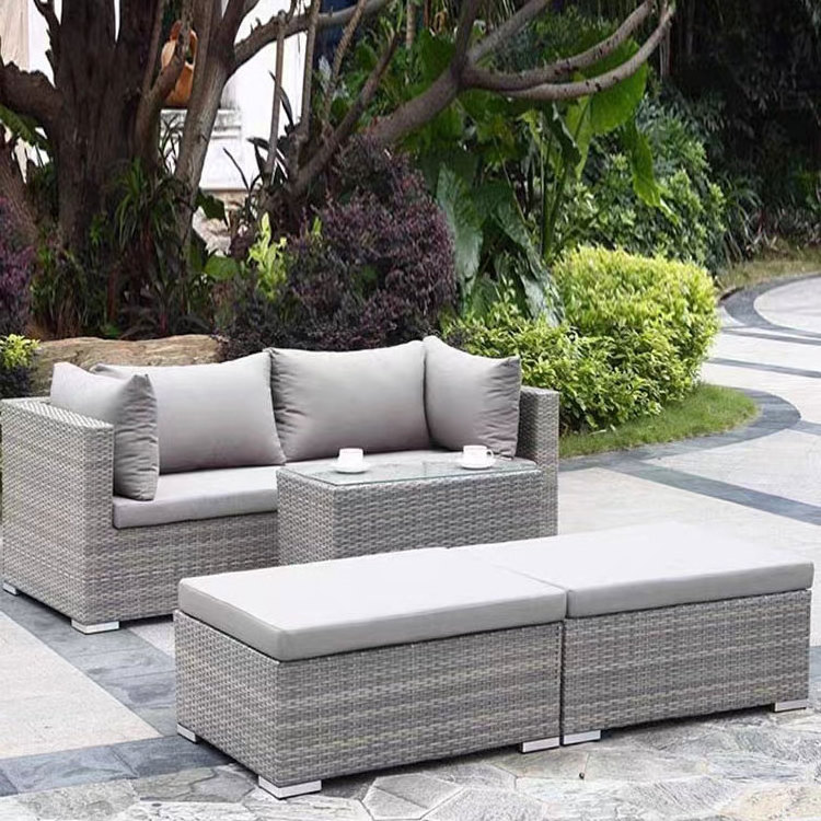 Stylish outdoor sofa Garden Lounge wicker Lounge chair Designer features patio rattan sofa