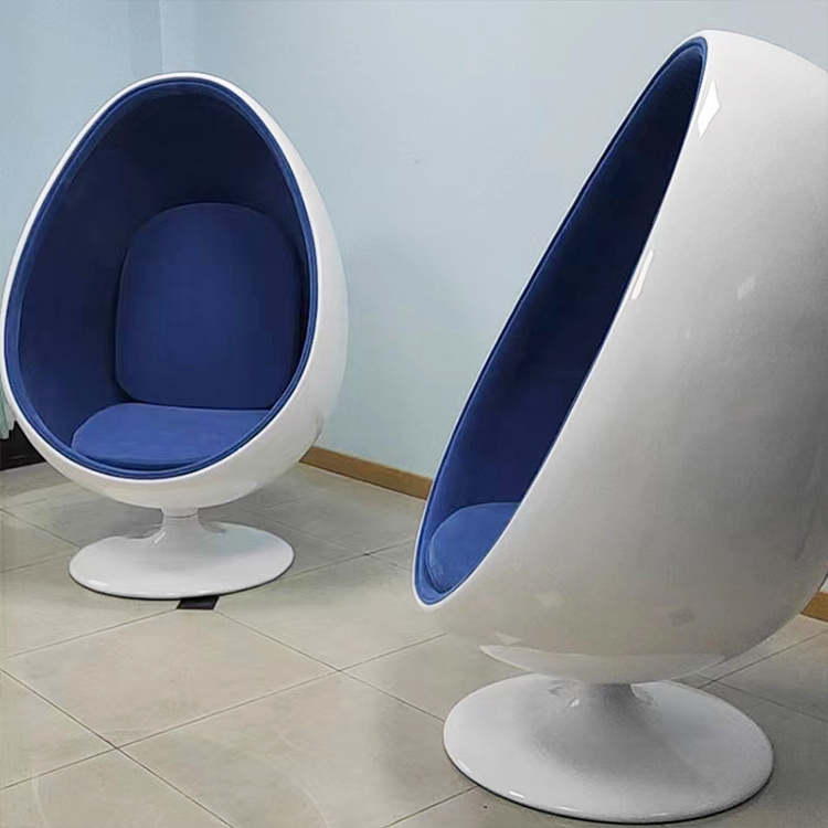 Acrylic living room chair modern round lounge chair egg-shaped chair swing