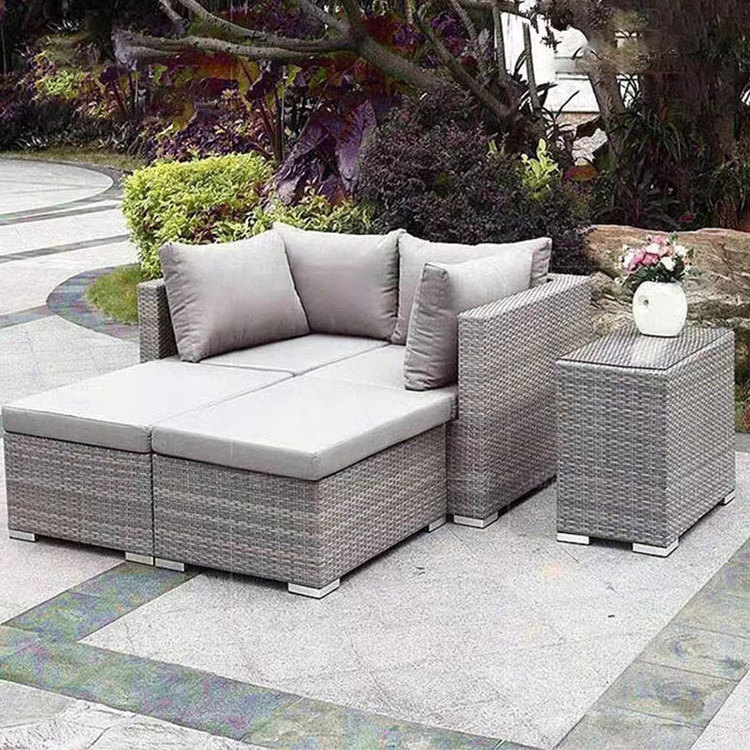 Stylish outdoor sofa Garden Lounge wicker Lounge chair Designer features patio rattan sofa