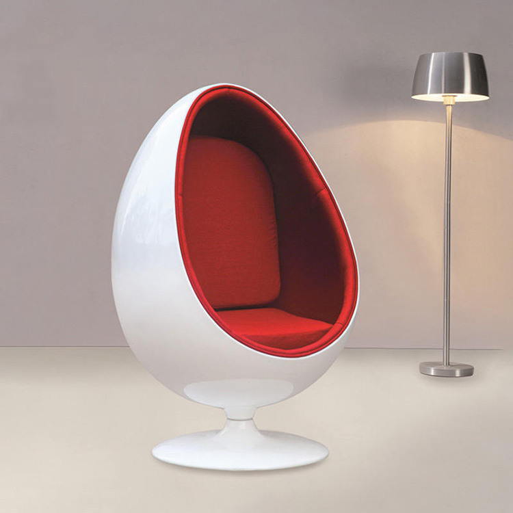 Modern Interior Stylish Round Casual Living Room Chair Swivel Oval Egg Pod Chair