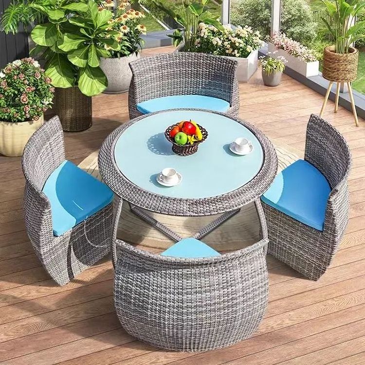 Outdoor Rattan tables and chairs Casual garden dining tables and chairs Patio furniture