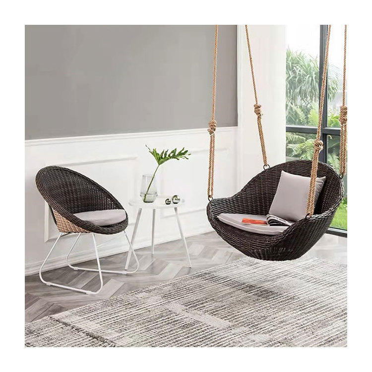 Garden furniture cane swing chair best swing chair outdoor sky garden eggshell swing chair