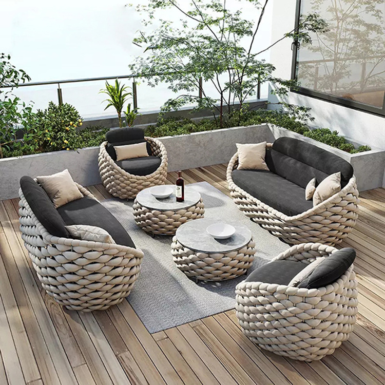 Factory Hot Selling Sofa Set Terrace Garden Hotel Outdoor Furniture