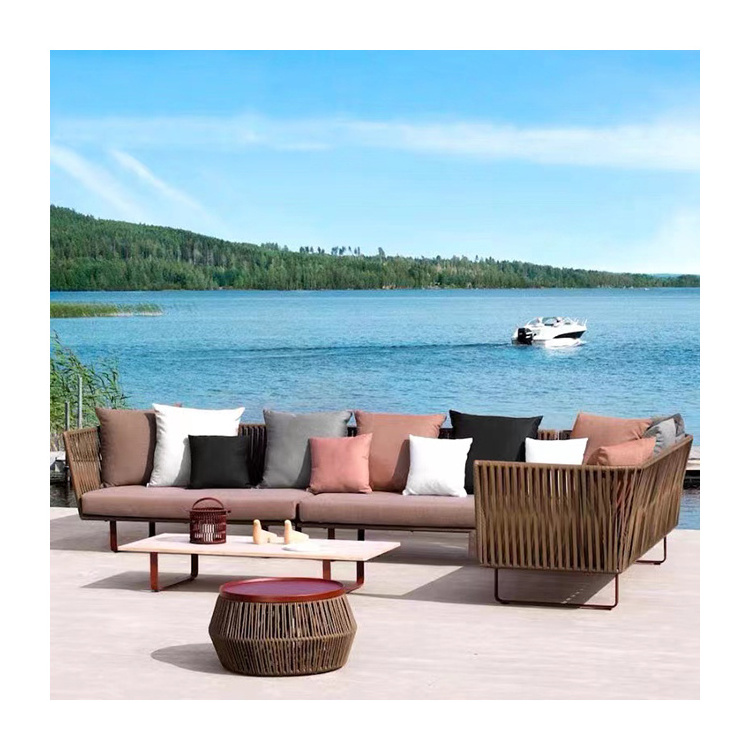 Sofa Cover Furniture Outdoor  Garden Beach Round Bed Deck Chair Rattan Furniture Outdoor Sofa