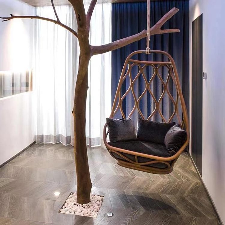 2022 design ceiling swing revolving luxury swing chair with stand metal hanging chair indoor