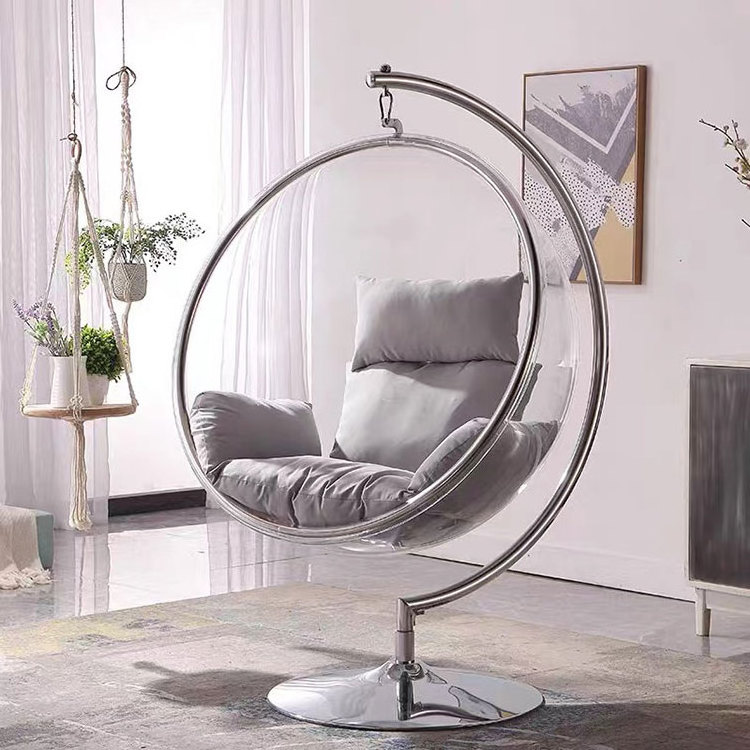 Popular high quality swing chair golden patio swings with stand indoor hanging egg chairs