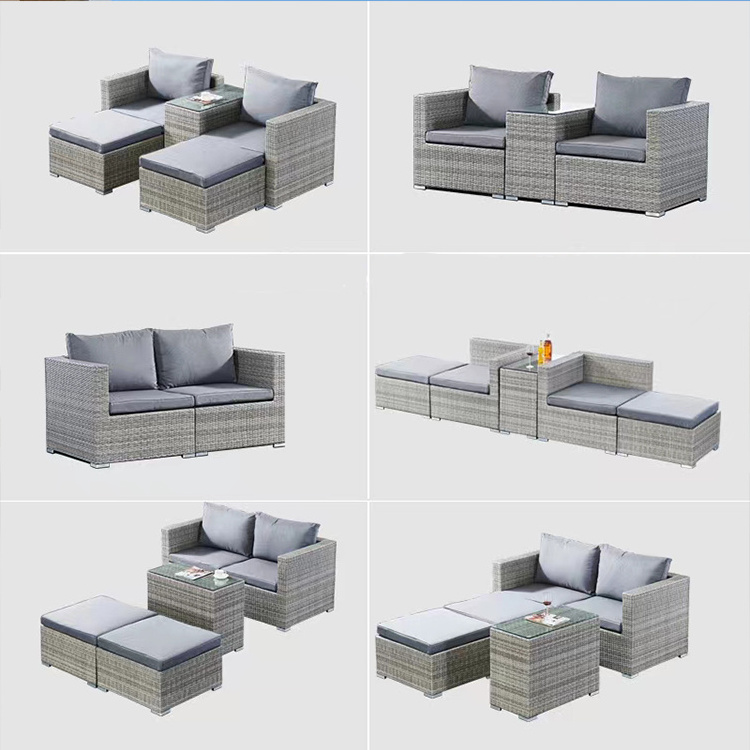 Stylish outdoor sofa Garden Lounge wicker Lounge chair Designer features patio rattan sofa