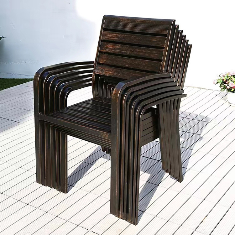 Factory direct sales of outdoor tables and chairs patio dining tables and garden stackable chairs balcony tables and chairs set