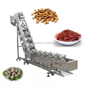 Best Price stainless steel meat ball climbing bowl conveyor semi-auto packing inclined belt conveyor