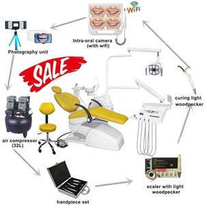 CE approved Guangdong VOVO dental chair unit price in dubai big size 2023 new dental chair parts and functions for sale