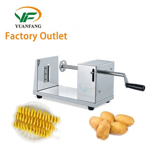 Factory outlet Manual Stainless Steel Spiral Potato Cutter Tornado Tower Fresh Chips Tornado Potato Tower cutter machine