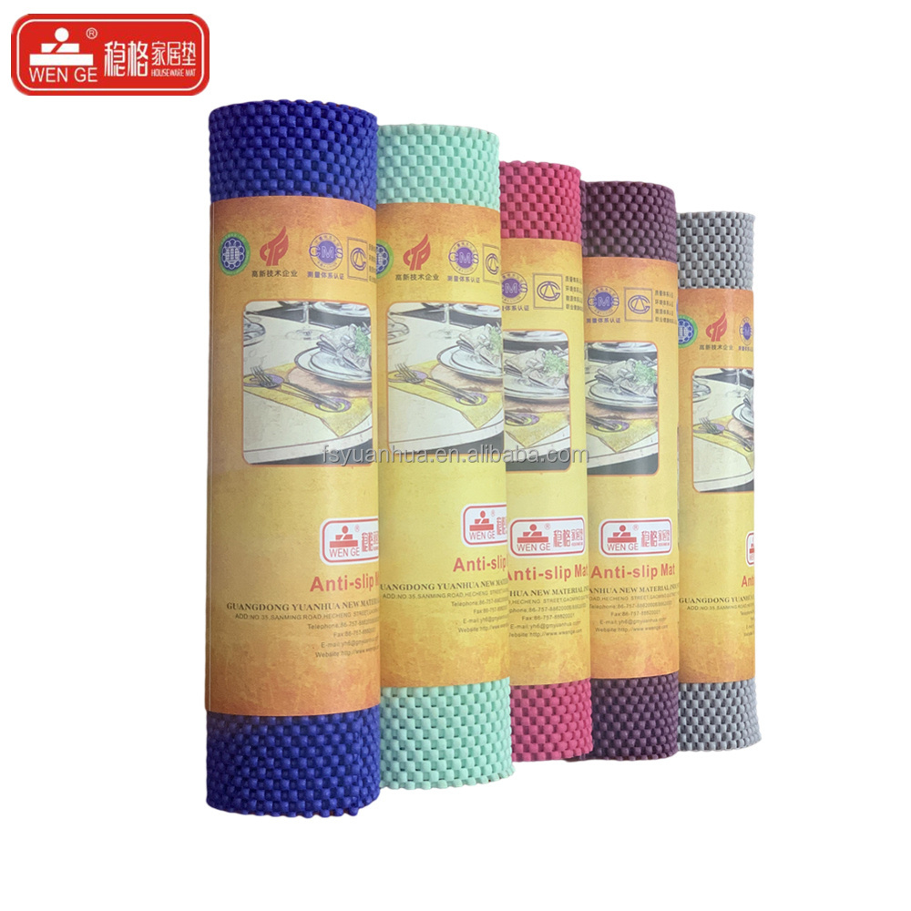 Non-Slip Mat Area Rug Pad Anti Slip Gripper Roll Rubber Matting Tool Mat PVC Mesh Shelf Drawer Liner for Home, Office, Cars,