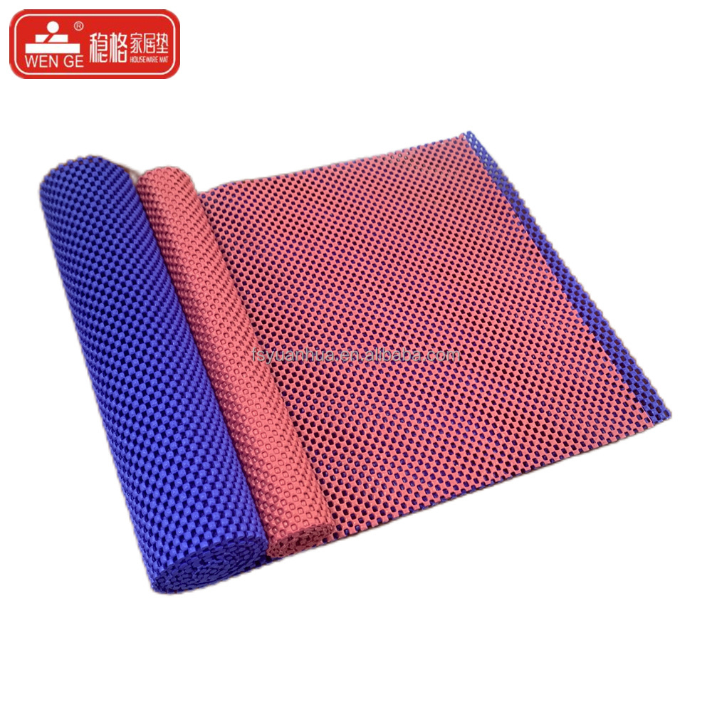 Non-Slip Mat Area Rug Pad Anti Slip Gripper Roll Rubber Matting Tool Mat PVC Mesh Shelf Drawer Liner for Home, Office, Cars,