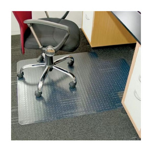 waterproof transparent glass PVC office desk carpet chair mat for hard wood floor