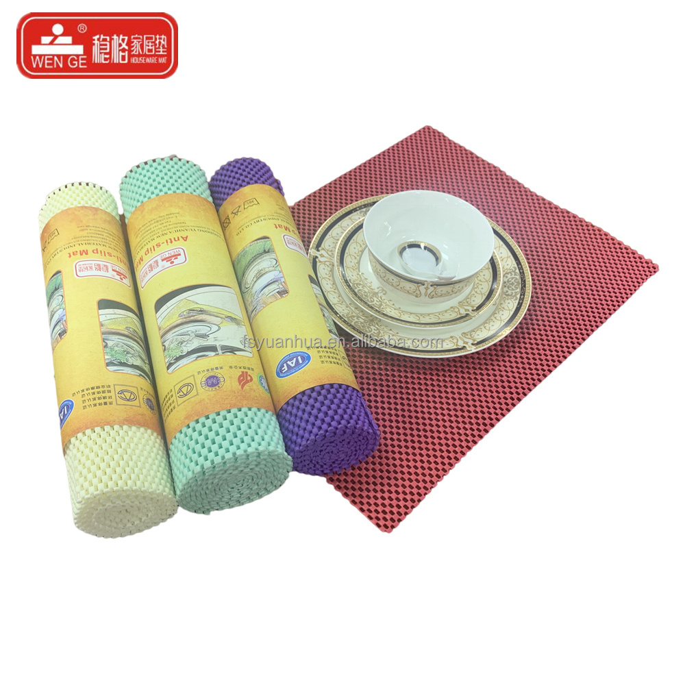 Non-Slip Mat Area Rug Pad Anti Slip Gripper Roll Rubber Matting Tool Mat PVC Mesh Shelf Drawer Liner for Home, Office, Cars,