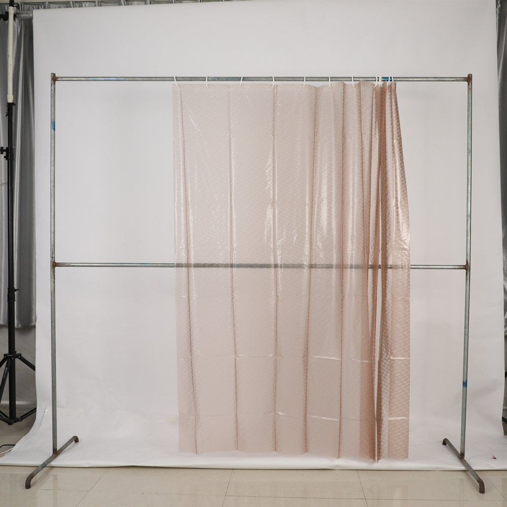 Wholesale Anti-Microbial Peva Shower Curtain Liner Clear Waterproof 3d Transparent Shower Curtains For Bathroom