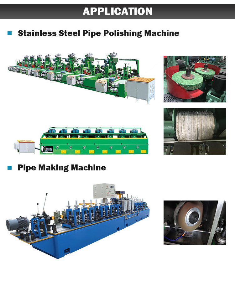 Automatic Stainless Steel Round Tube Polisher Metal Pipe Cylindrical Polishing Grinding Machine