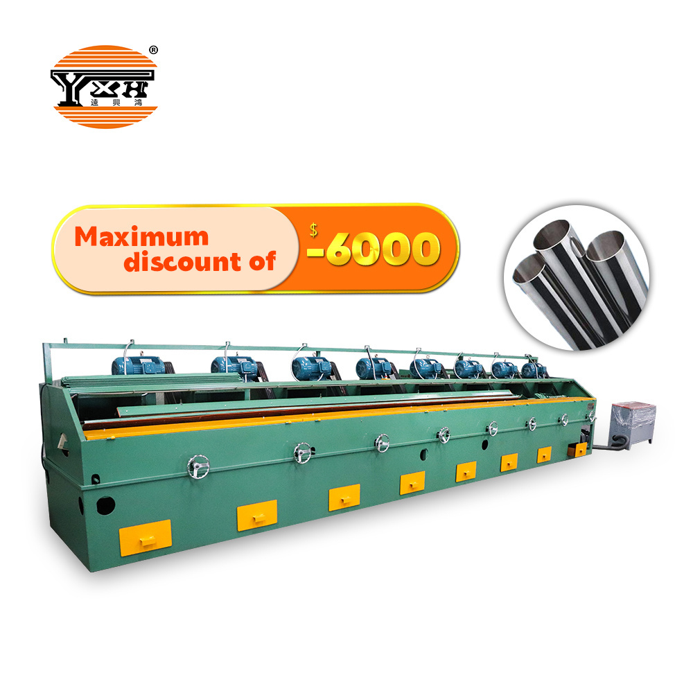 Automatic Stainless Steel Round Tube Polisher Metal Pipe Cylindrical Polishing Grinding Machine