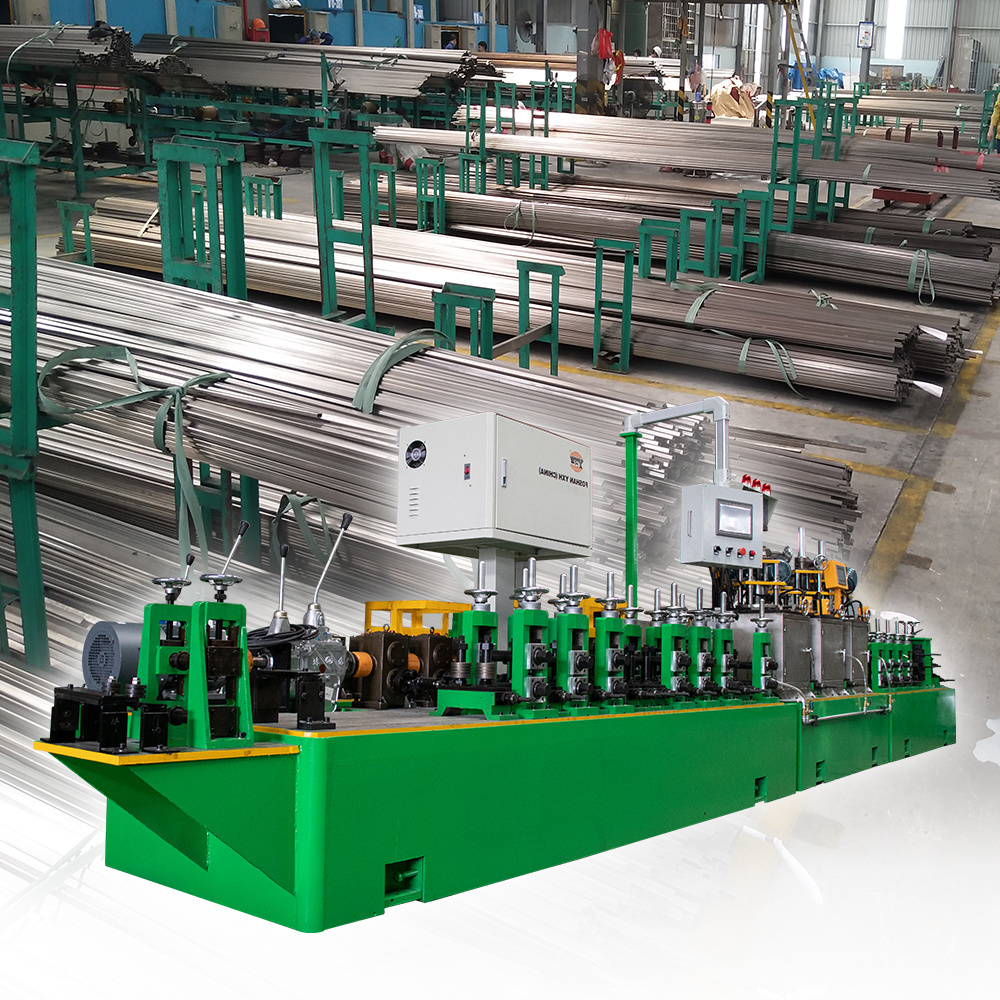 stainless steel pipe making machine scaffold tube manufacturing machine broomhandle steel pipe machinery