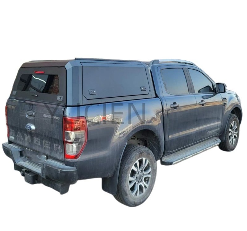 Truck topper Pickup For 2012-2022 FORD RANGER Steel Canopy with Lift-Up Side Windows