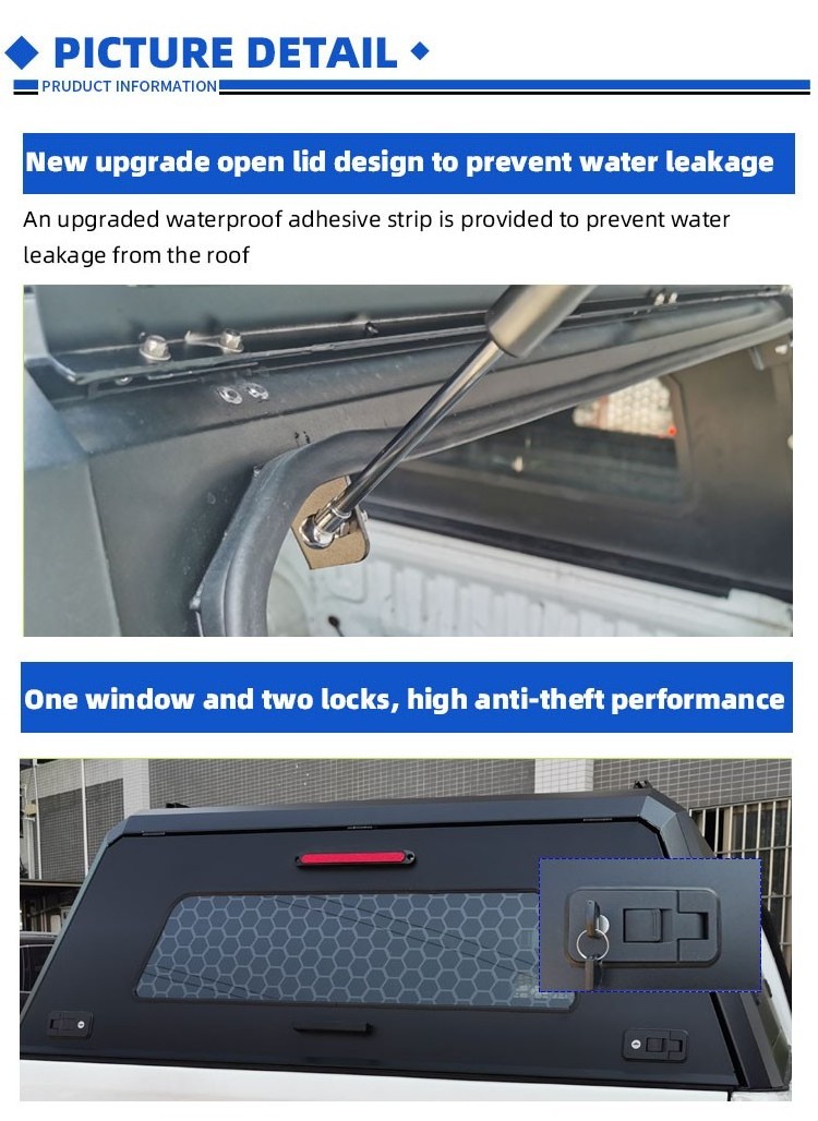 Waterproof  Steel Pickup Hardtop Topper Camper Truck Canopy All kinds of steel Canopy are available for Ranger F150 Navara Hilux