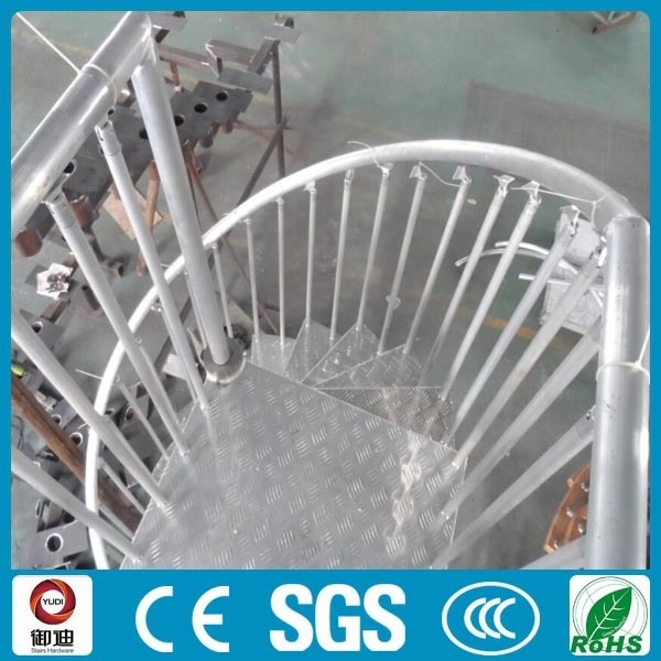 DIY outdoor used aluminum helical spiral staircase designs