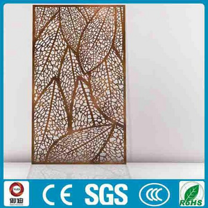 High quality laser cut metal room divider screen