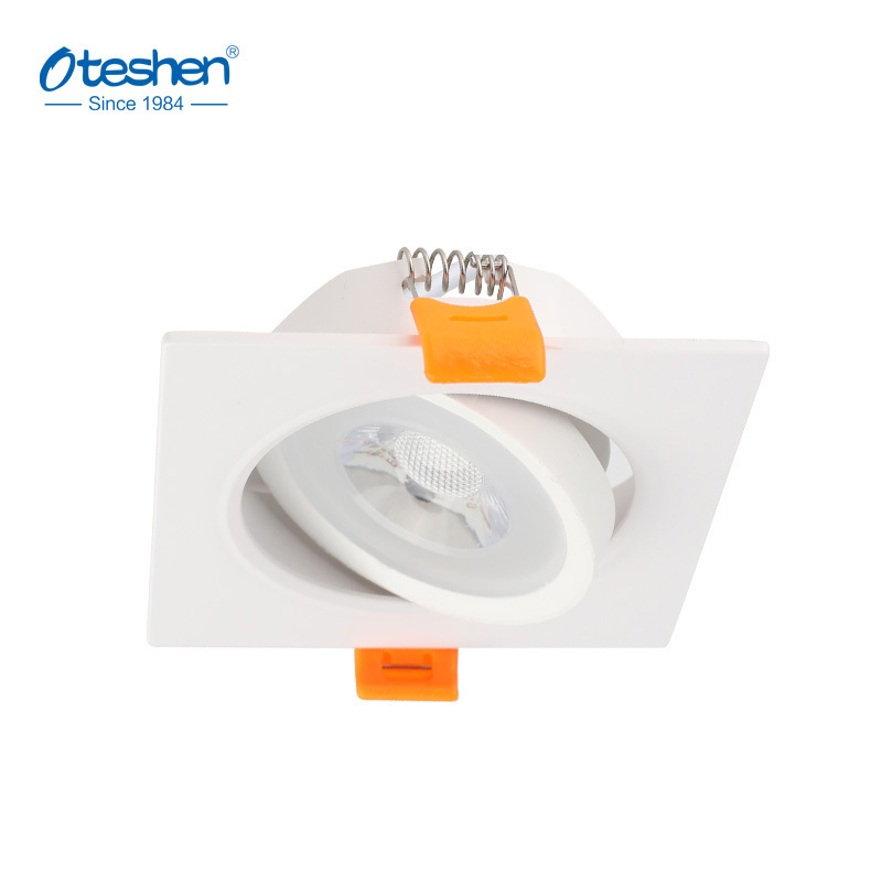 New spotlight down light beam angle adjustable ceiling led COB 3w 5w 9w 12w super bright 90lm grille down light light weight