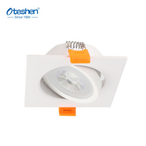 New spotlight down light beam angle adjustable ceiling led COB 3w 5w 9w 12w super bright 90lm grille down light light weight