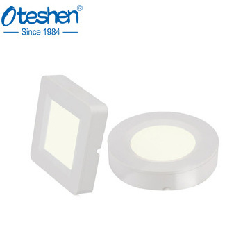 PC material Led under cabinet Lights Recessed and Surface Mounted led Puck light 2W led round cabinet light