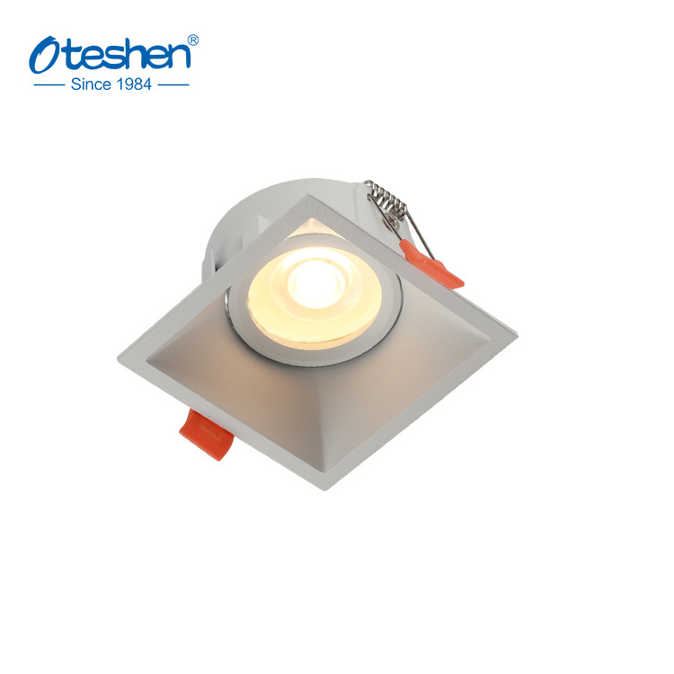 GU10 Recessed Ceiling Light Fixture Kitchen Downlights Spot Light Housing Aluminium For Project