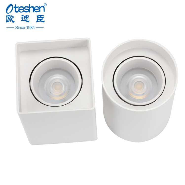 Surface Mount Downlight Frame Anti Glare Spotlight Gu10 MR16 Downlight Fixture No Screw LED light frame