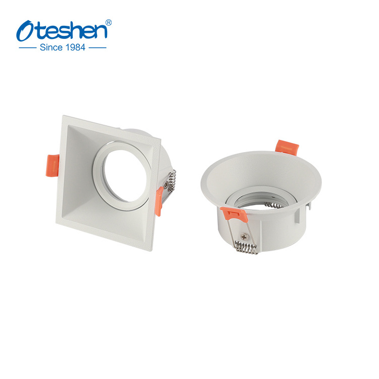 GU10 Recessed Ceiling Light Fixture Kitchen Downlights Spot Light Housing Aluminium For Project