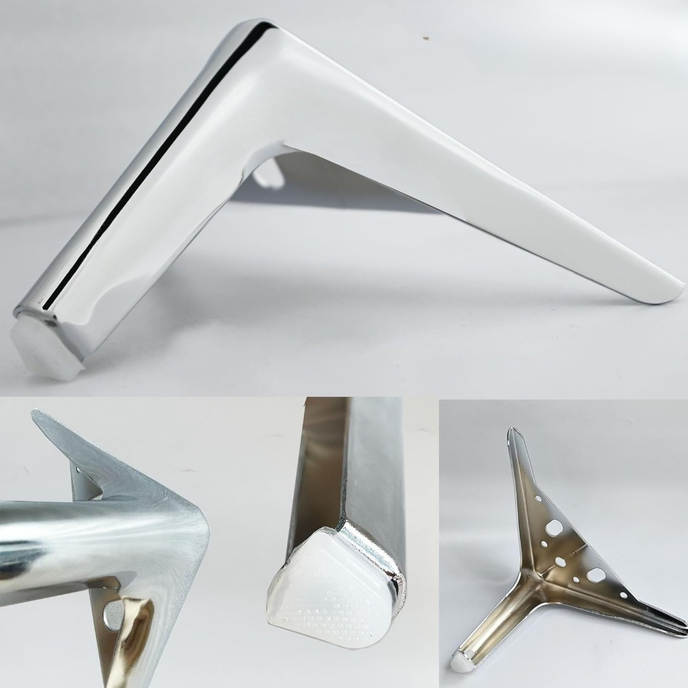 Popular  New Design table base metal furniture accessories replacement 6 riser l shape sofa legs