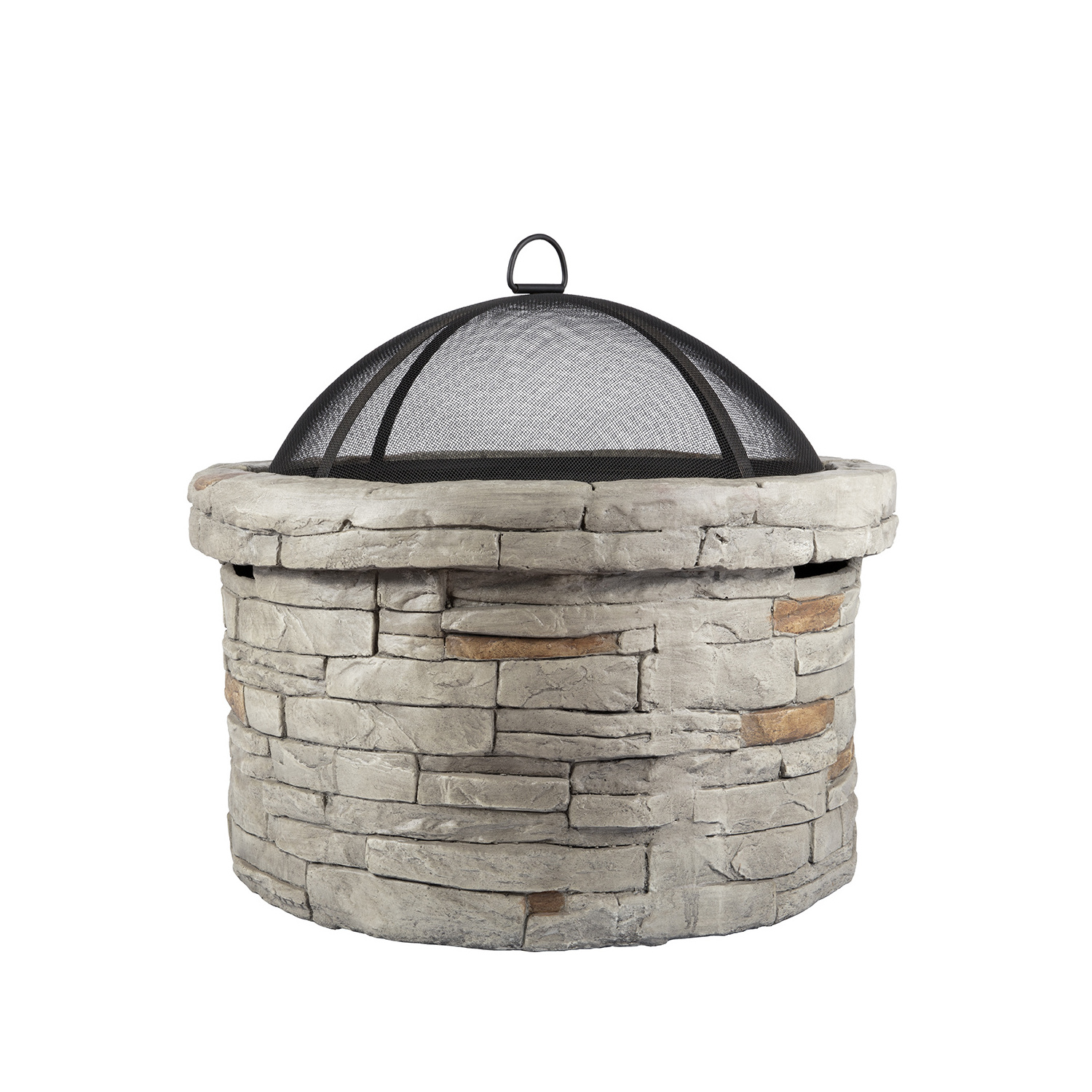 wholesale garden patio metal outdoor bbq grill wood burning portable smokeless concrete magnesia stone  brazier fire pit bowl