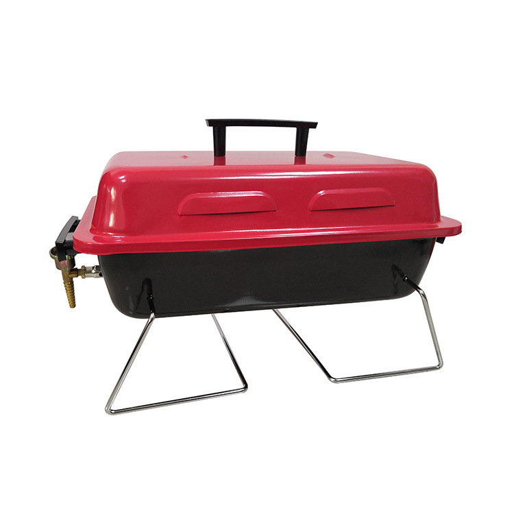 Factory Price Mini small Square valve barbecue stove camping traveller foldable Portable Gas Bbq Grill for outdoor