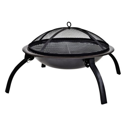 Superior Quality 3 leg Folding Charcoal bbq grill with cooking grid foldable portable fire pit for outdoor