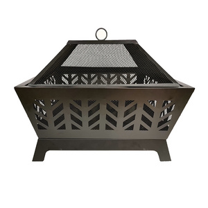 Recommend with Mesh Cover Largewood burning outdoor patio cast iron bonfire smokeless fire pit for garden