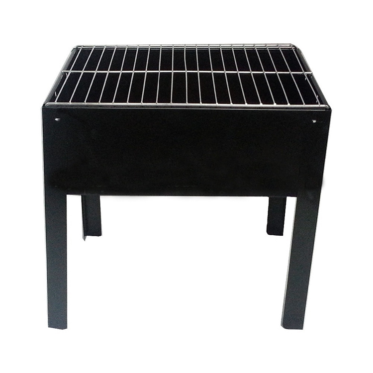 New Arrivals simple rectangle portable camp hiking charcoal mini tabletop fire pit for outdoor garden