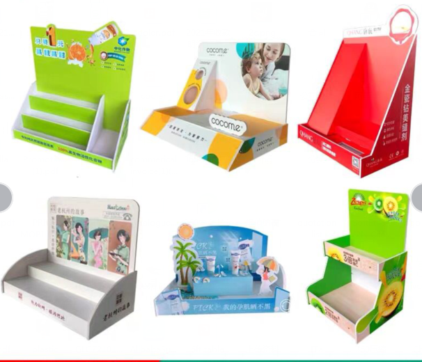 plastic pvc foam board Counter Display Box Mobile Phone Accessories PDQ Counter Top Display Stand