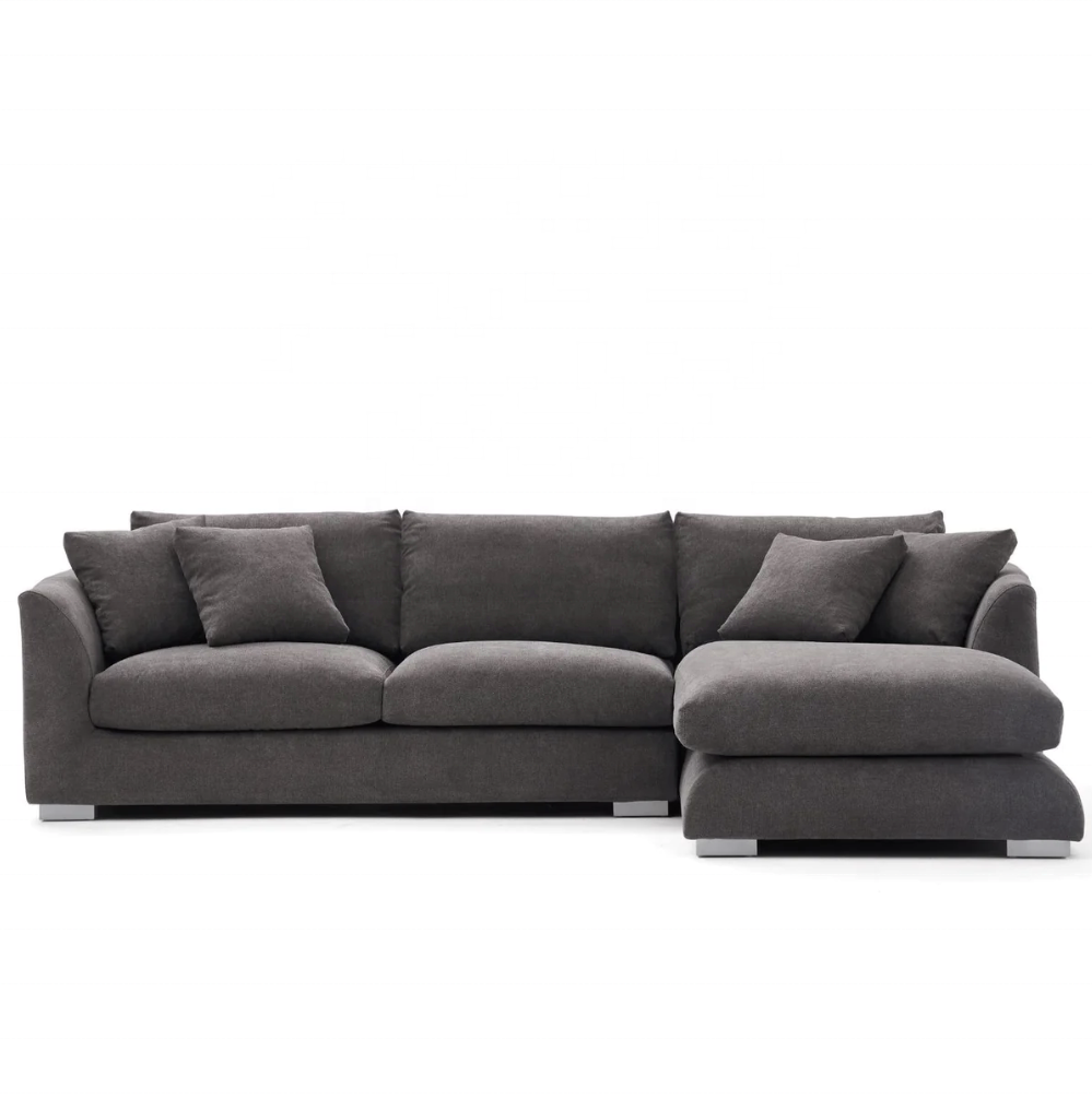 Cloud Sofa Couch L Shape Living Room Sofa Set Duck Feather /dowin Filling Sectional Sofa