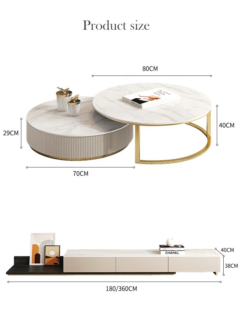 Home Furniture Designer Simple Wood Modern White High Gloss Tv Stand Cabinet For Living Room Coffee Table