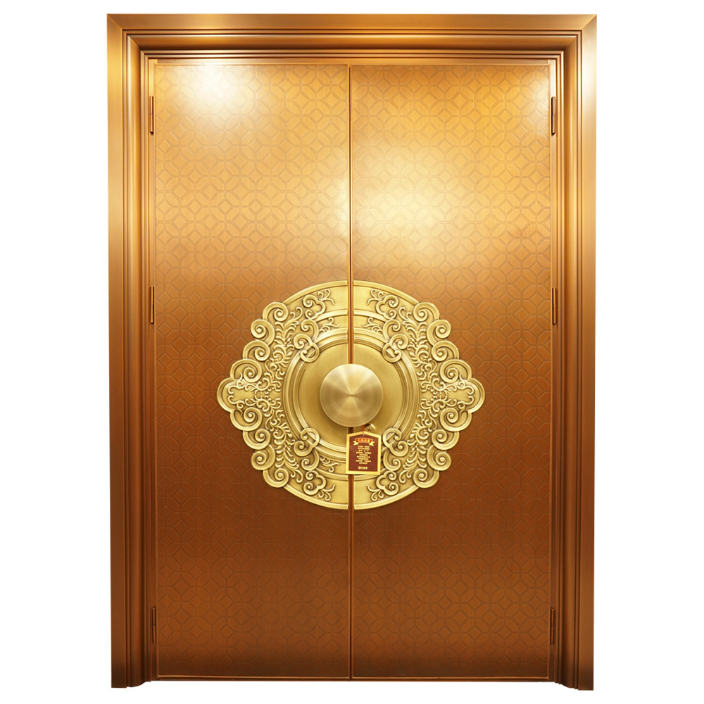 New Design Houses Villa Entry Door Copper Exterior Main Security Entrance Gate Luxury Front Entry Doors