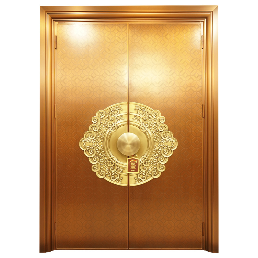 New Design Houses Villa Entry Door Copper Exterior Main Security Entrance Gate Luxury Front Entry Doors