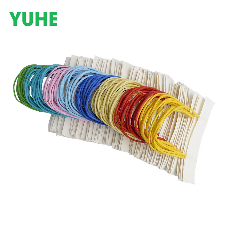 Different color kraft gift paper bag paper rope handle