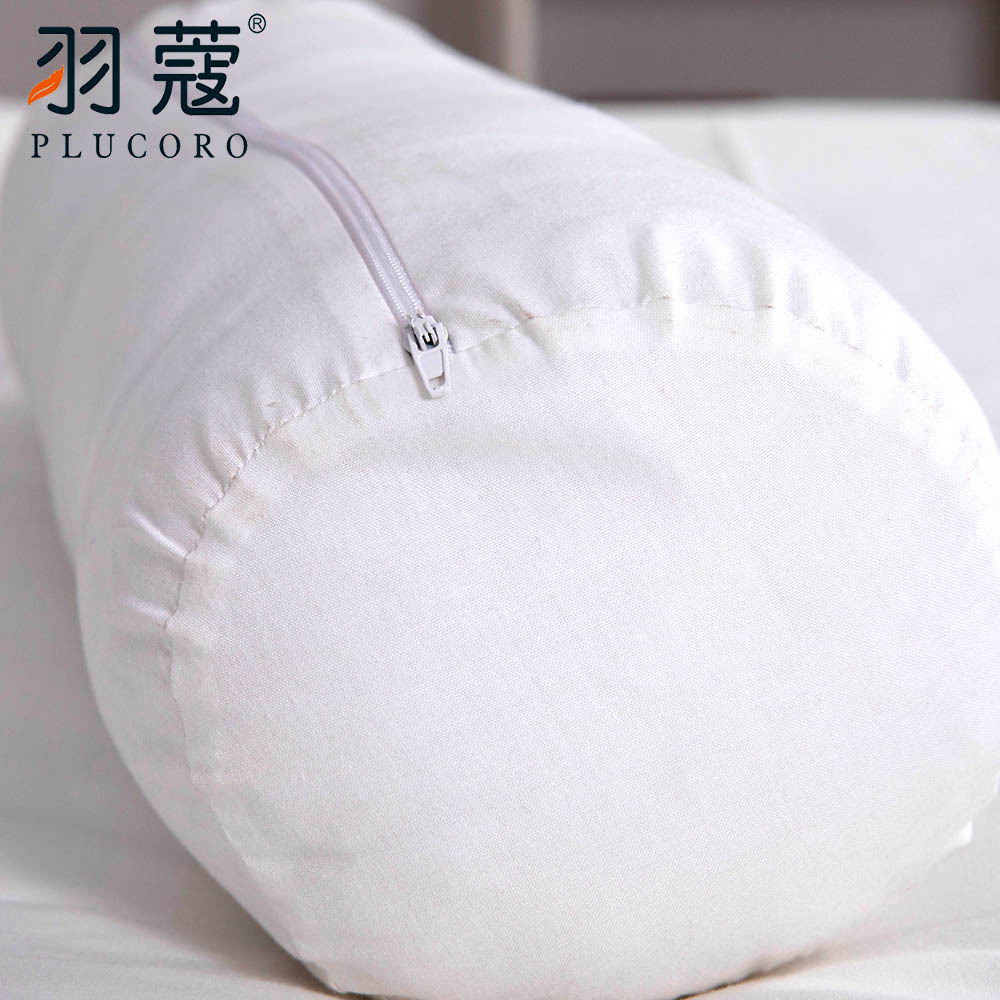 Luxury Hotel Pillow Cylindrical Pillow Firm Neck Roll White Long Bolster Pillow Insert Sofa Cushion