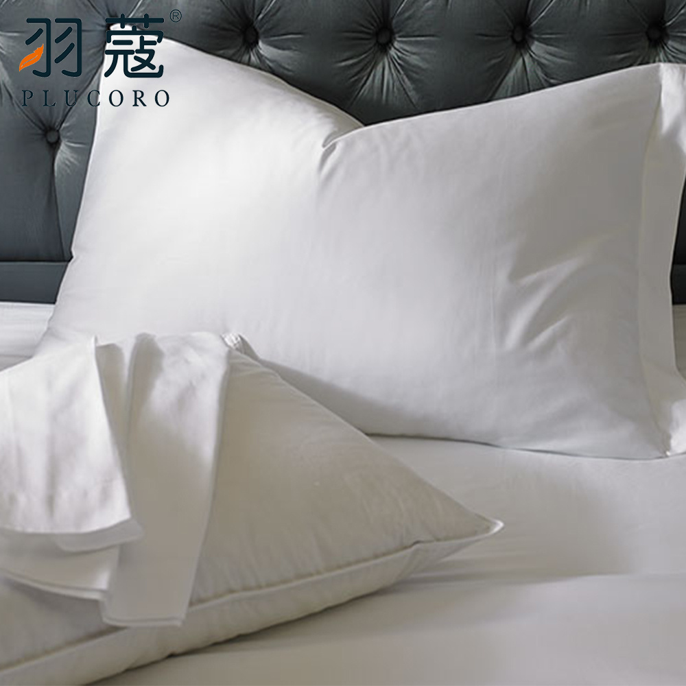 100%Cotton White Hotel Pillow Case 60*86CM 300TC Sateen Hotel Pillow Case