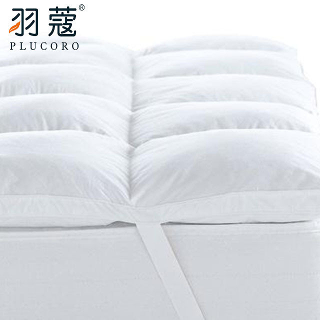 White Feather Down Filling Hotel Bed Mattress Toppers Home Soft Hotel Bed Topper