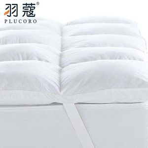 White Feather Down Filling Hotel Bed Mattress Toppers Home Soft Hotel Bed Topper